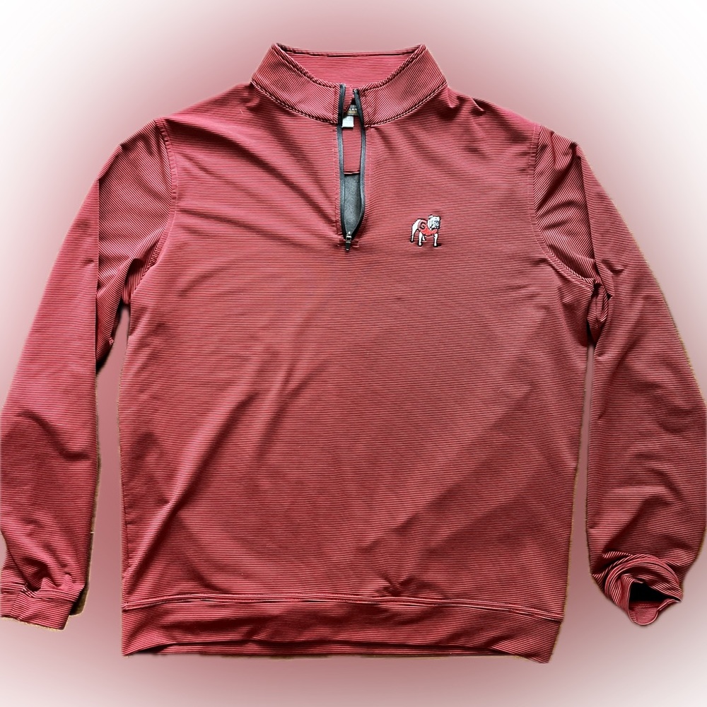 Men’s Peter Millar Summer Comfort UGA quarter zip
